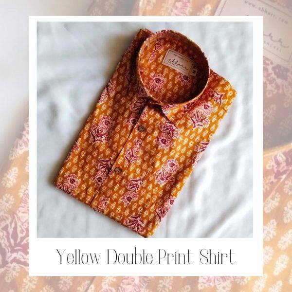 Yellow Double Printed Shirt