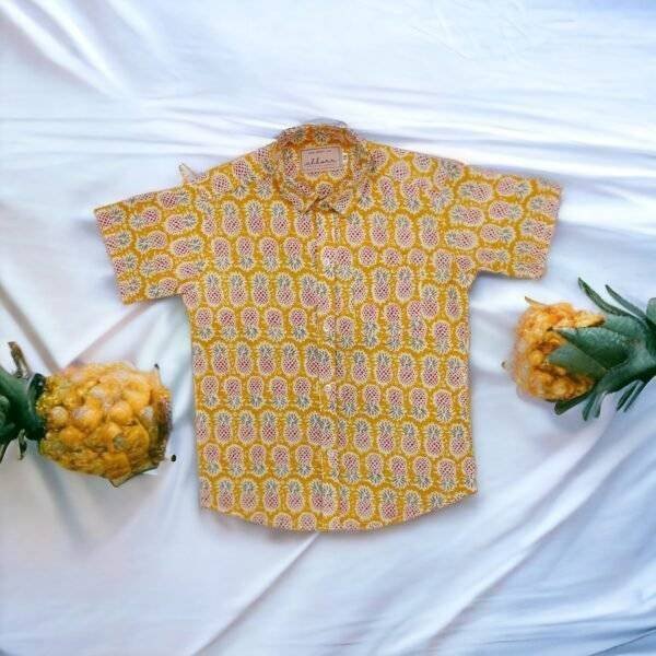 Yellow Pineapple Shirt for Kids